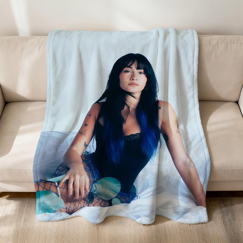 Singer A-Aitana Ocana Cuarto Azul Flannel Soft Warm Plush Blanket For Sofa Living Room Pet Hogar Bedroom Gift Home Car Portable