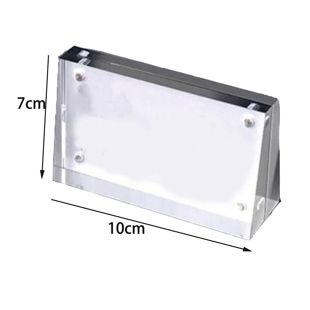 Acrylic Picture Frame Clear Sign Holder Stylish Card Tags  Home Decor