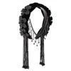 Korean Style Braid Flower Hair Hoop Sweet Rhinestone Party Celebration Tiara Exquisite Light Luxury Elegant Headband