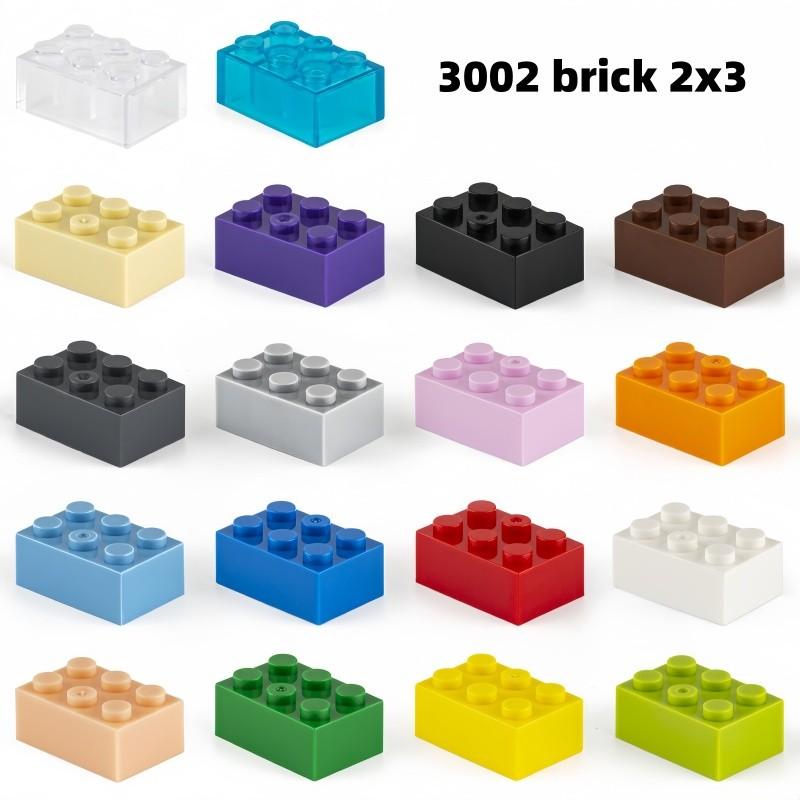 20 Stück Dicke 2x3 DIY Bausteine Figuren Steine Noppen Pädagogisches Plastikspielzeug für Kinder Größe Kompatibel Mit 3002