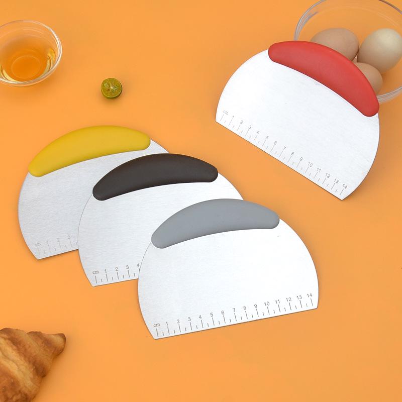 Stainless Steel Dough and Nougat Cutter with Scale