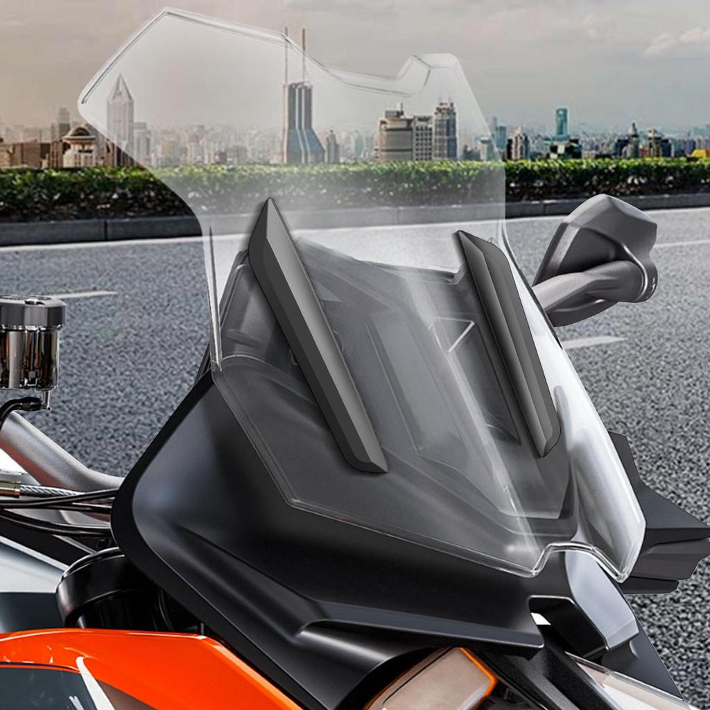 Motorcycle Deflector Motorbike Wind Screen Strip Decorative Common Fit Protector Strip For Outdoor Motobikes Trip Women Travel