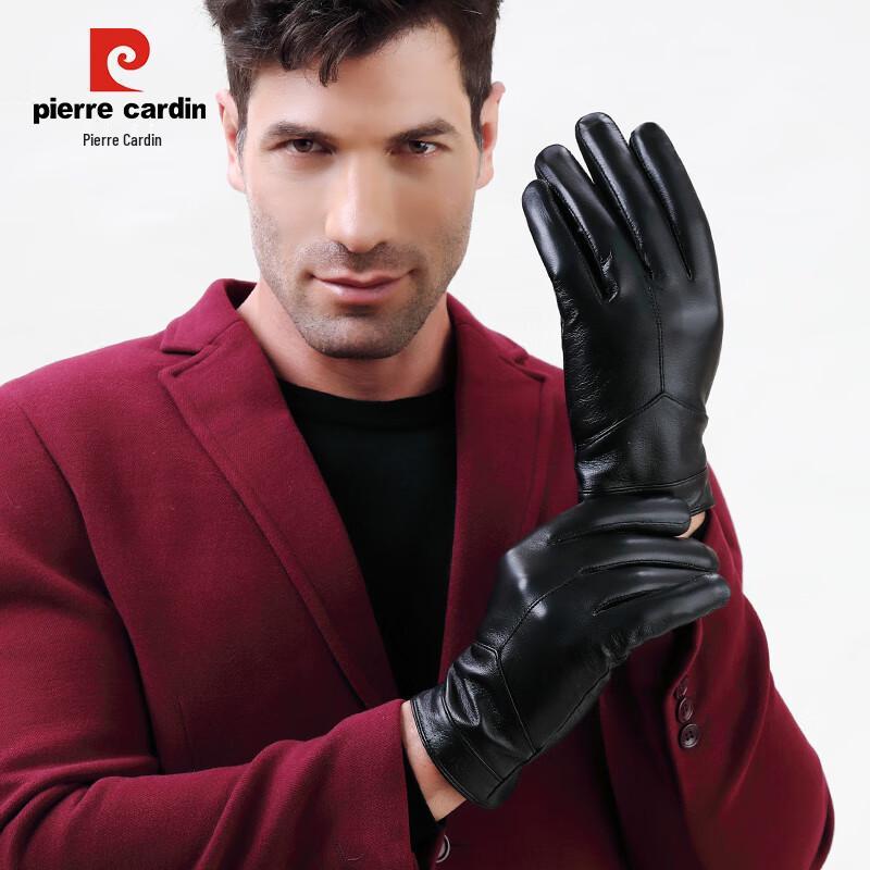 Pierre Cardin Men's Goatskin Touchscreen Winter Gloves