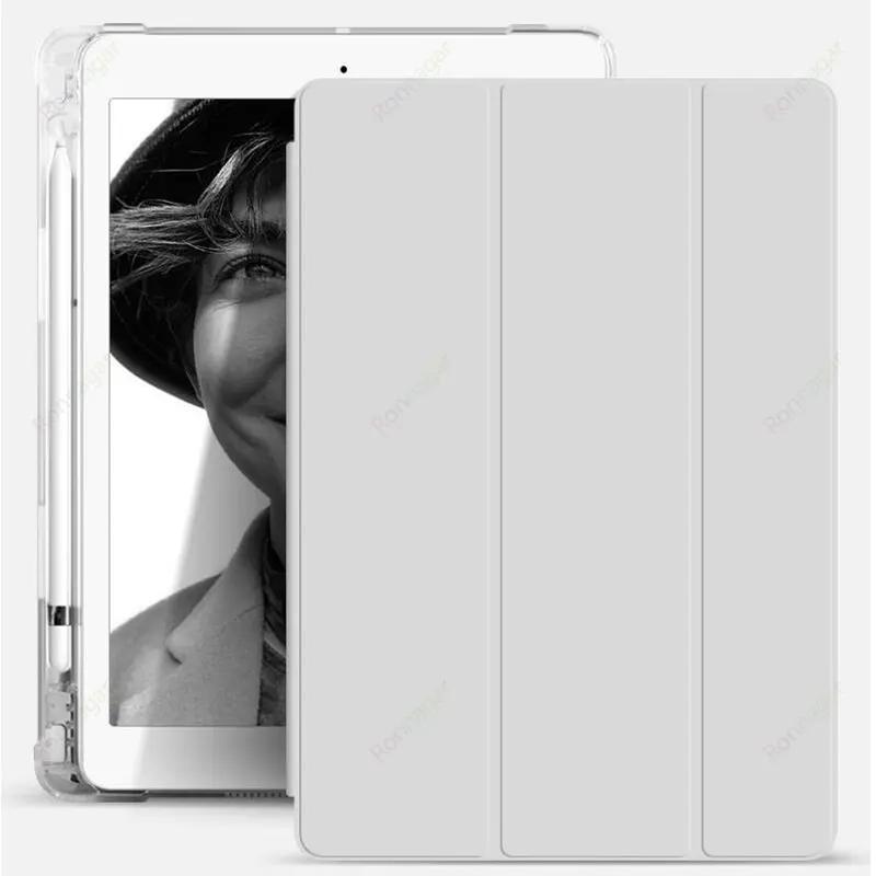 With Pencil Holder Case for iPad A16  Pro11 M4  Air11 M3 M2 iPad  Air5 4 10.9 10th 10.2 7 8 9th 5/6th   9.7 10.5