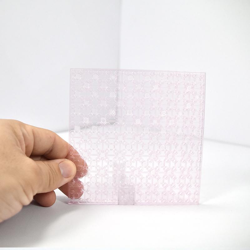 Non-Toxic 1Pc 16X16 Dots Double-Sided Baseplate High Transparent Base Plate For Building Blocks Toys Kid City Plates Plastic Blocks