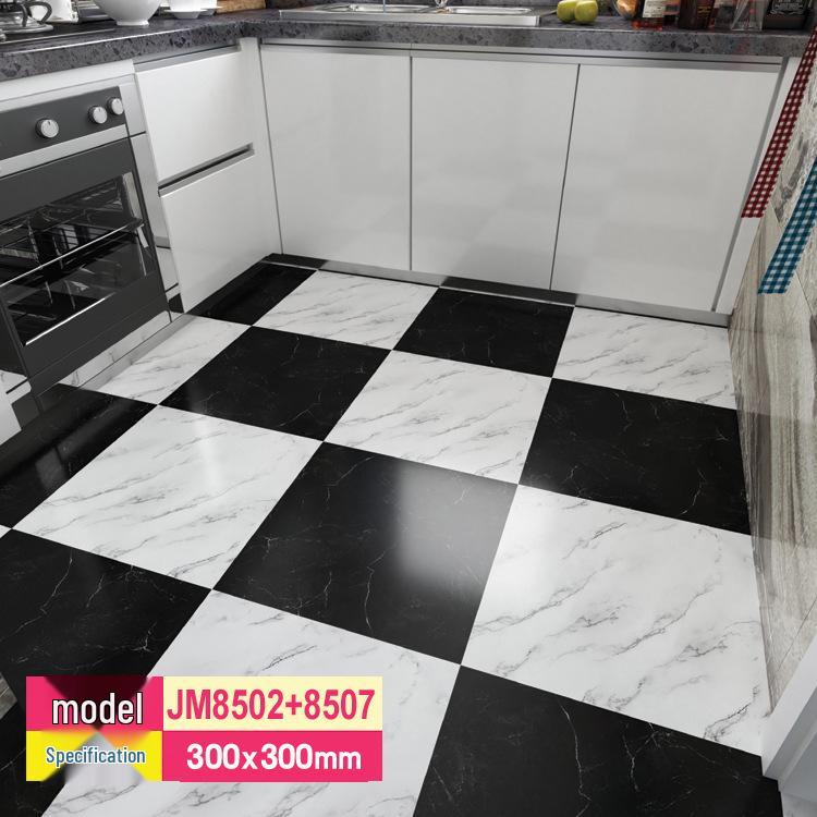 Self-Adhesive PVC Marble Tile Sticker - SPC Stone Plastic Flooring for Home Renovation