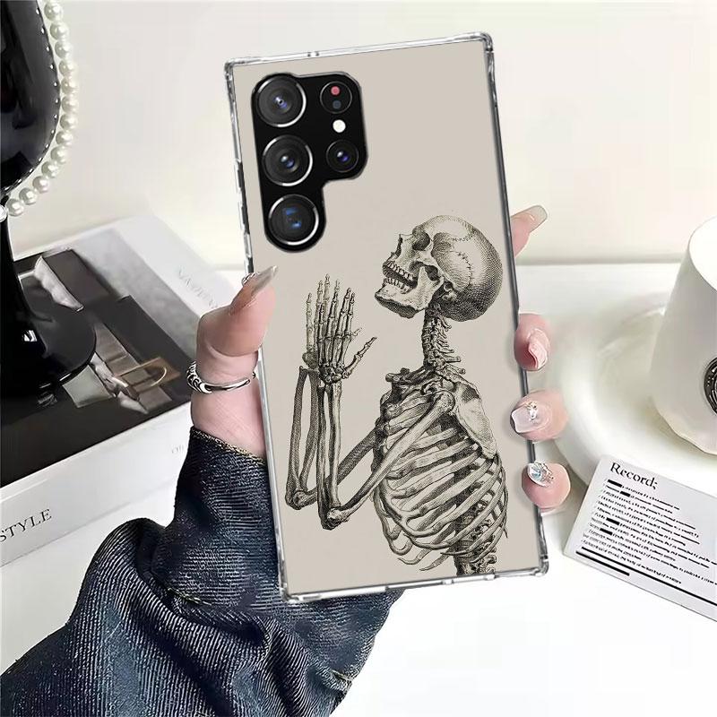 Autumu X Ray Hand Bones Soft Phone Case For Samsung Galaxy S22 S23 S24 S25 Edge S26 Ultra S20 FE S21 Plus + Fundas Coque Galaxy