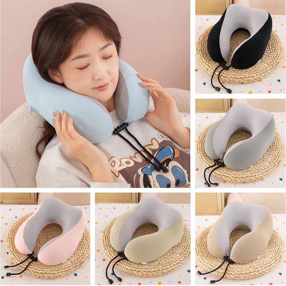Portable Travel U-shaped Pillow Cooling Napping Neck Pad Soft Sleeping Neck Pillow  Nap