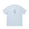 Li Ning T-Shirts Unisex Wolkenblau Rundhals Mittlere Gerade Passform AHSU929-4