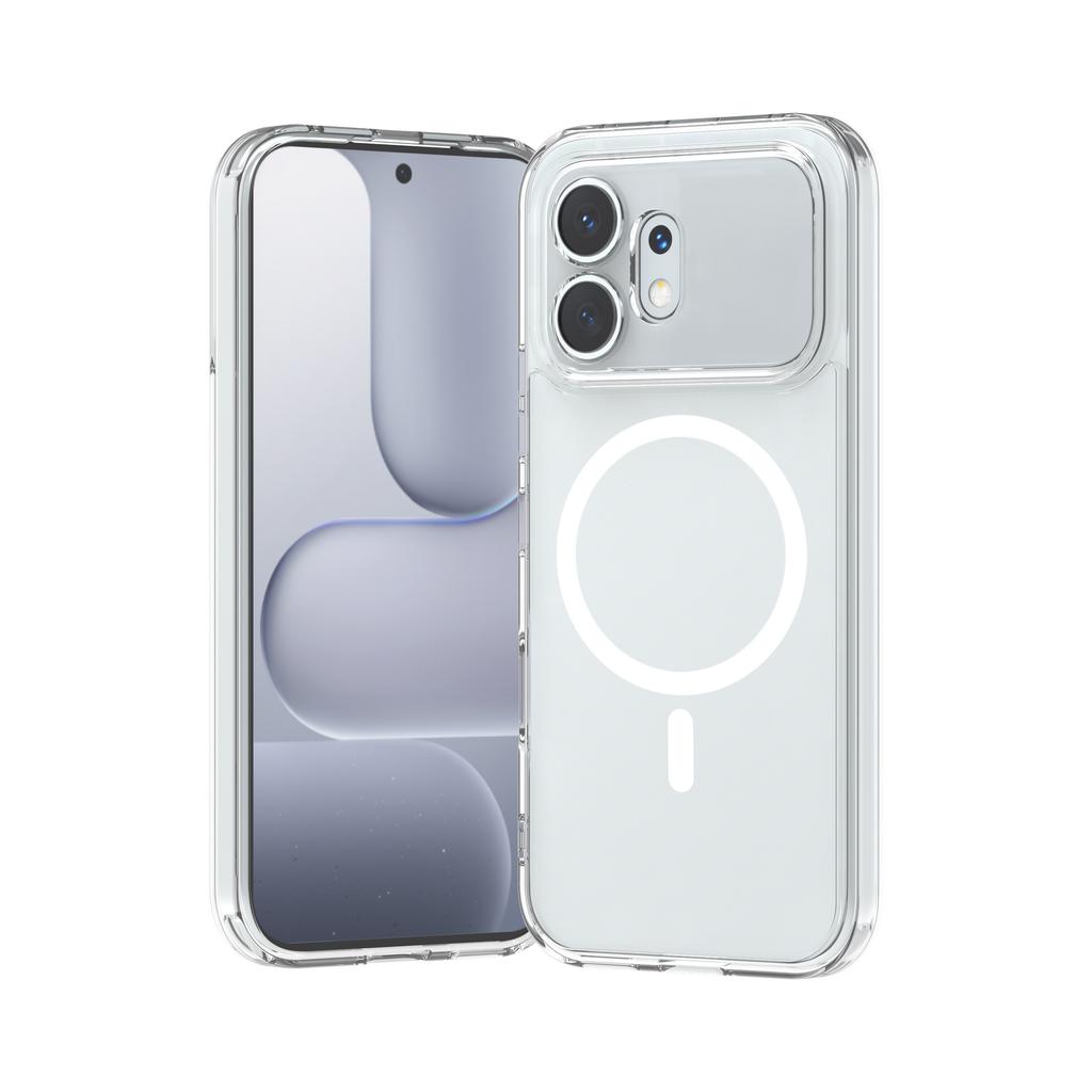 Honor 600 Pro yerli sürüm şeffaf manyetik cep telefonu kılıfı 600 Akıllı Bayer sararma önleyici iki'si bir arada için uygundur