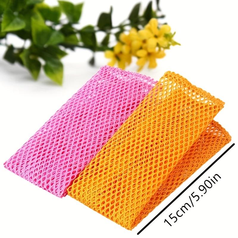 2pcs Non-Stick Mesh Dish Cloths - Easy Cleaning and Scouring Pad for Kitchen Cleaning Tool