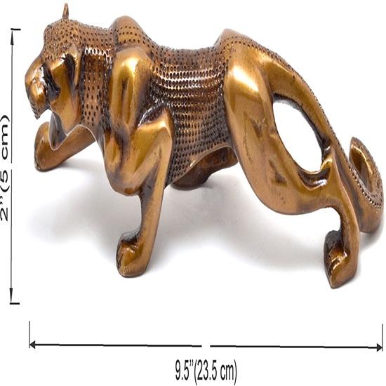 Luxurious Premium Jaguar Collectible Brass Designer Showpiece, Decorative Items for Home, Living Room Showpieces, Miniature Decor Items,