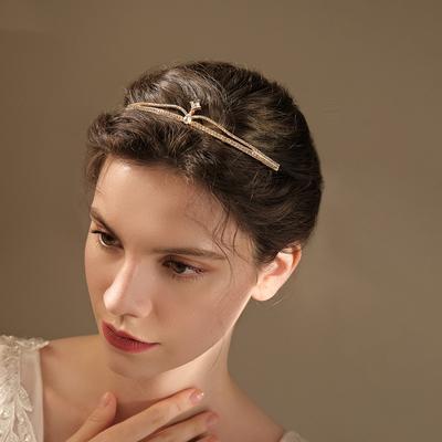 Hair Accessories Bridal Crown Exquisite Simple Wedding Dress Headgear Dinner Catwalk Headband Photography And Makeup Crown