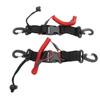 2Pcs Scuba Diving Lanyard Stainless Steel Spring Coiled with Quick Release Buckle for Camera Light Red