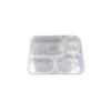 Microwavable 4-Compartment Disposable Meal Box