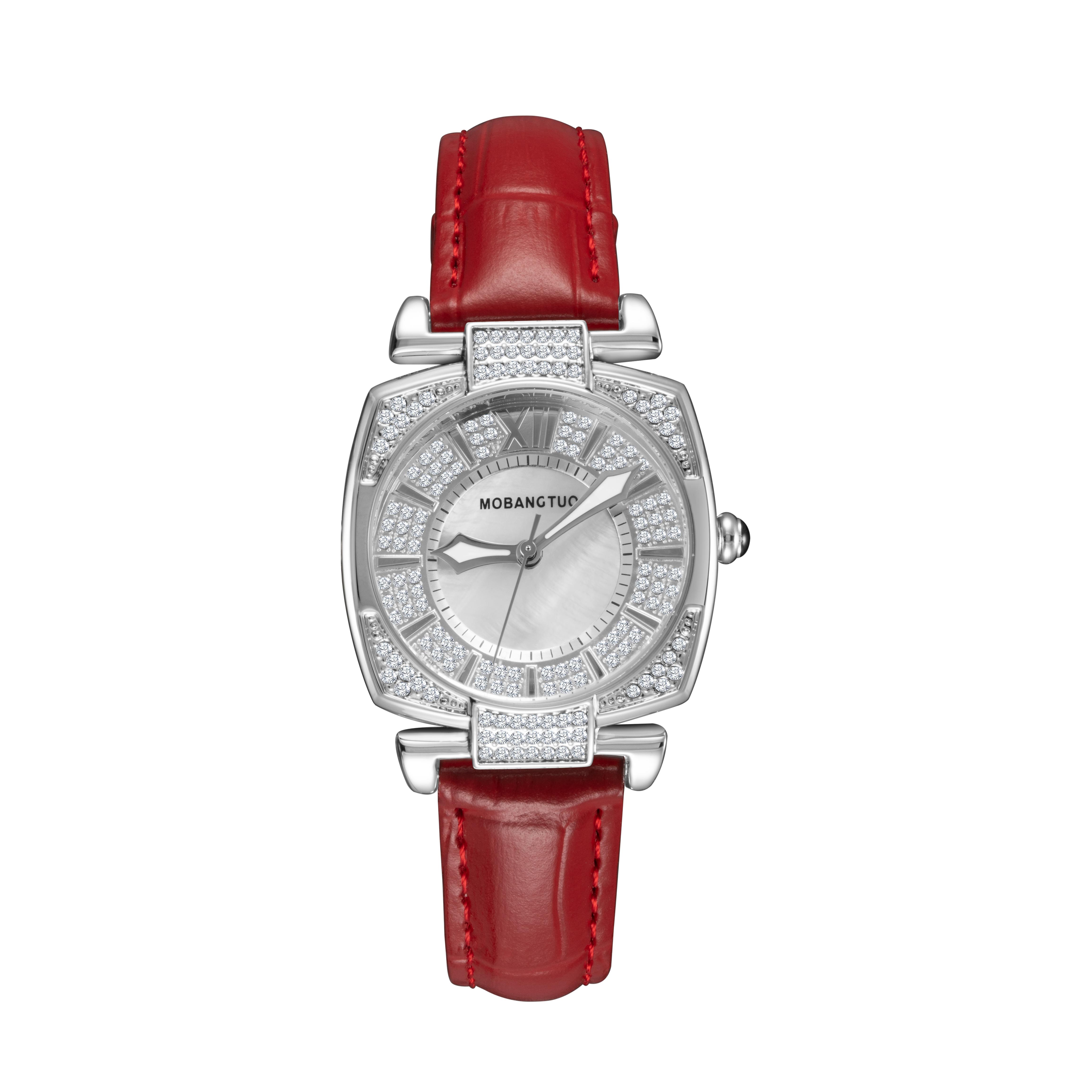 New Elegant and noble silver diamond-encrusted ladies  watch is full of stars, and the outer belt is waterproof quartz watch
