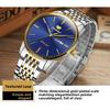 JIN SHI DUN Automatic Mechanical Watch, Fashionable Thin Waterproof Watch for Men