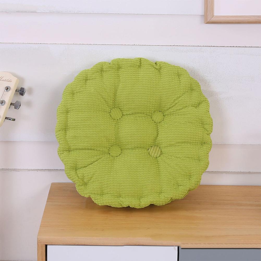 Chair Cushion Tatami Corduroy Round Soft Seat Pad For Car Home Kitchen Garden Dining Room Office
