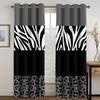 3D Black White Abstract Geometric Blocks Cube Red Window Curtains For Living Room Kids Bedroom Bathroom Kicthen Door Home Decor2