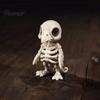 Personalized Gothic Interior Decor 3D Printed Vulture Skeleton Figurine,Spooky Bird Skull Statue, Mini Realistic Model Micro Landscape Ornament