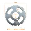 25H 47T Sprocket 3/4 Holes Rear Sprocket 29mm Fit for 47CC 49CC Mini Moto Pocket Electric Scooter Sprocket Replacement Accessory