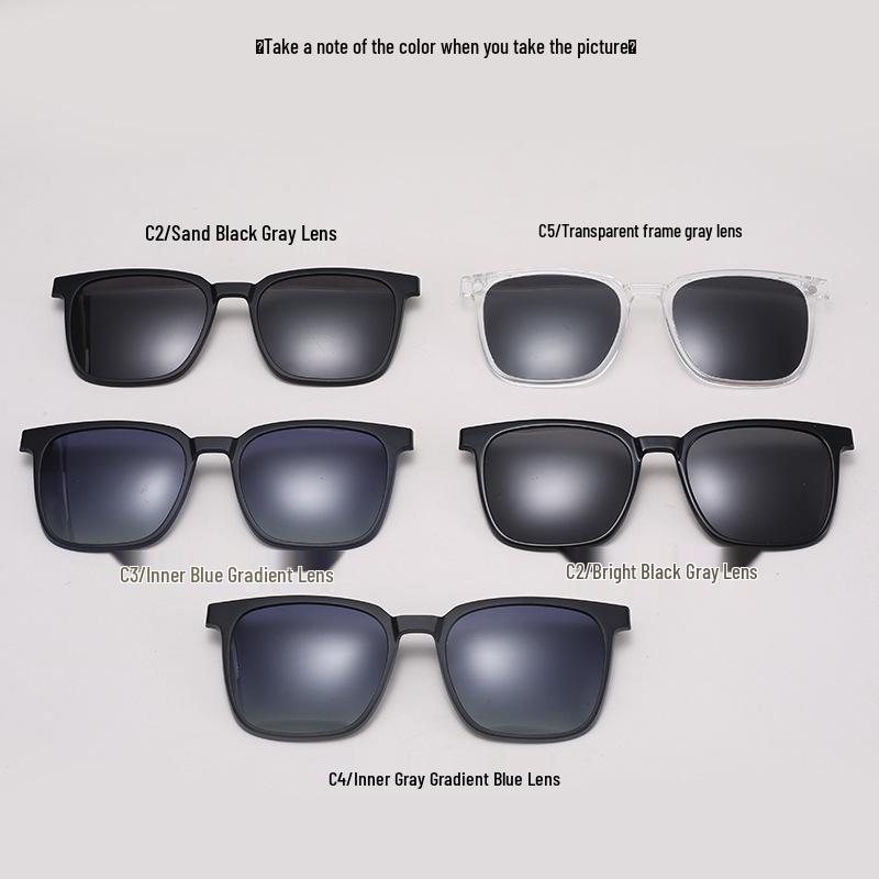 TJ2190 Unisexová sada slunečních brýlí tři v jednom s magnetickým polarizačním klipem