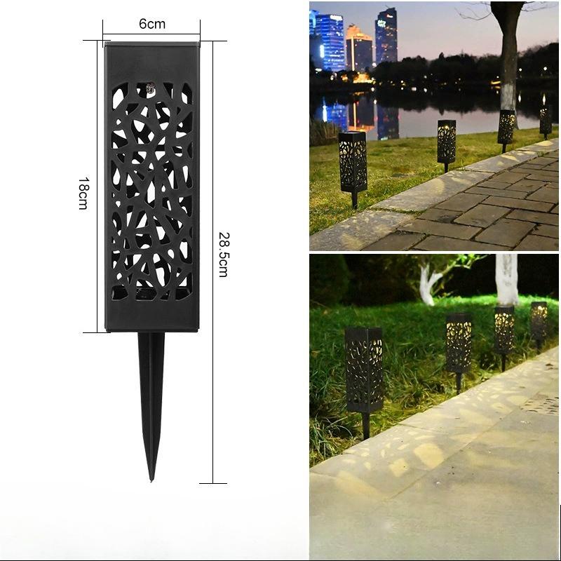

Solar-powered Lawn Lights, Outdoor Waterproof Courtyard Lamps, Hollowed-out Night Lights for Villas, Landscape Lights for Small Streets. Warm light-1pc