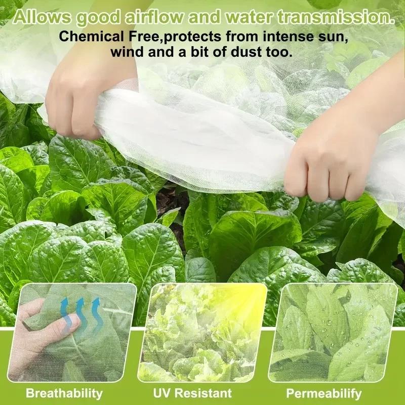 Greenhouse Protection Multipurpose Agricultural Insect Net Enhanced Mesh for Vegetables Fruit Trees Bird Prevention Pest Control
