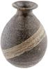 Marui Pottery Iga Ware Hechimon Sake Bottle, Black Persimmon Wood, Made In Japan, Brown, 450ml, MR-3-3138