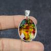 Ammolite Gemstone 925 Sterling Silver Gift Jewelry Pendant 1.80"