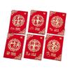 6Pcs Cute Lucky Red Pocket Cartooon New Year Red Packet Red Envelope Bag  Blessing Gift