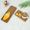 Wooden Tea Coffee Tray Fruit Dessert Candy Dish Wooden Decorative Bread Snack Cake Food Dish Tray Tableware