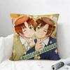 Anime Hetalia Cushion Cover Natural Linen Pillowcase Set AllinOne Decor for Sofa Bedroom  Chair