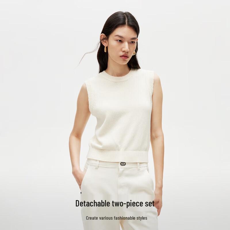 VEROMODA Women's Sleeveless Knit Top with Shawl Set