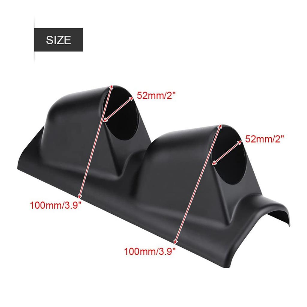 Leading-Edge-Universal 52Mm 2 Inch Meter Gauge Pillar Mount Pod Holder Bracket Cover For Car Auto Boat Motorcycle (Double Holes)