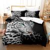 New Animal Leopard Bedding Sets Quilt Bed Cover Comforter Duvet Cover Pillow Case 2-3 Pieces Sets Kids Adult Bedroom Decoration
