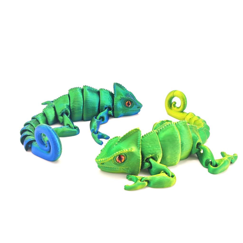 Color-Changing 3D Printed Jointed Dragon Toy Handicraft