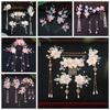 Tassel Hanfu Hair Stick Pearl Flower Hair Comb Chinese Style Hairpin Set  Hairstyle Design Tool