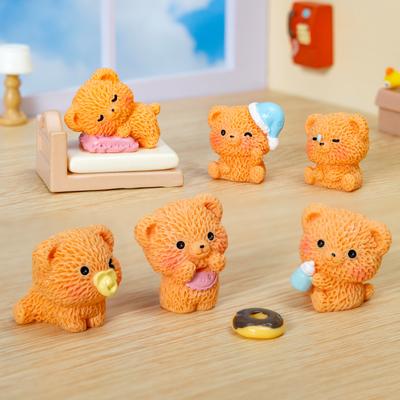 Micro Landscape Decorative Items, Cute Pajamas, Bear Home Desktop, Car Resin Craft Decorative Small Items