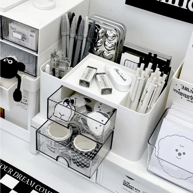 Schreibtischschublade Stifthalter Aufbewahrungsbox Organizer Kosmetik Kunststoff Schreibtisch Bürobedarf Bleistift Organisieren Büro Regal 1 Stück