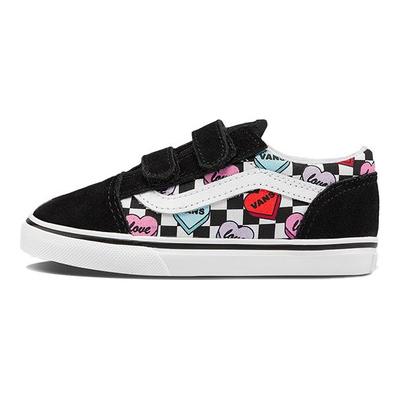Old Skool Low Top Walking Shoes Baby Shoes Black White Red VN000D3YABY