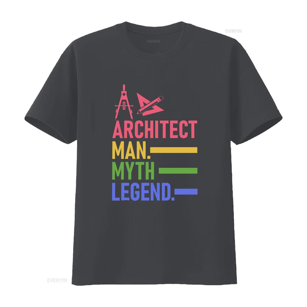 Funny ArchitecT T Shirt Architectural Humor For Architecture Unisex Myth Legend Vintage Washed Stretched Graphic Breathable