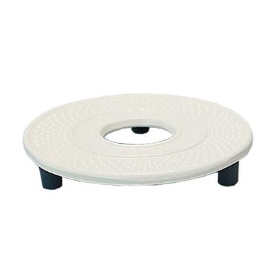 WORLD CREATE Aihana Kamashiki Made In Nanbu Round Arare 10063 (Pot Mat), Japan, Ironware, White, Small, Design,