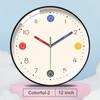 Mute Electronic Color Clock Colorful Learning Wall Hanging Clock Early Education Wall Clock  Home