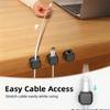 1/3/6/12PCS Magnetic Cable Clips Cable Adjustable Cord Holder Under Desk Cable Management Wire Keeper Cords Organizer Holder