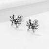 Punk Spider Stud Earrings for Men Women,Vintage Stainless Steel Men Earrings,Hip Hop Cool Halloween Jewelry Gifts