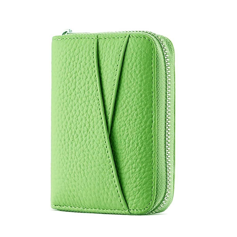Yocipa Genuine Leather Mini Wallet, Bifold, Anti-Skimming, Card Case, Coin Purse, Multifunctional, Popular Leather Compact Wallet for Women (Fruit