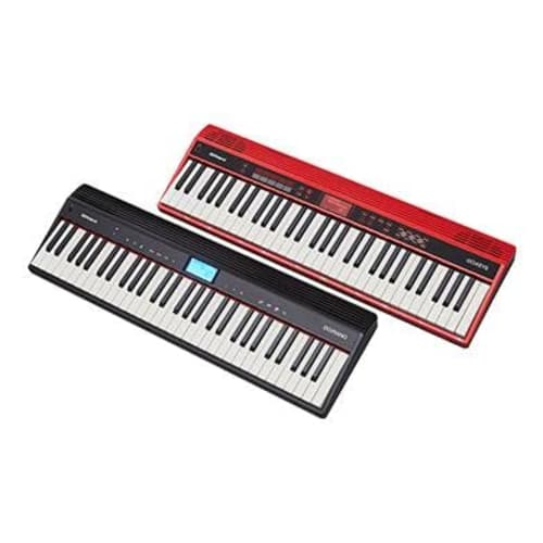Roland GO:PIANO Entry Keyboard GO-61P Portable Digital Piano, 61 Keys, Bluetooth Compatible, Compact, Headphone Compatible, AC/Battery Powered, Black