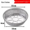 Quadratische, verdickte Lebensmittelechte Alufolienpfanne zum Backen und Grillen - Einweg-Aluminiumfolienbox