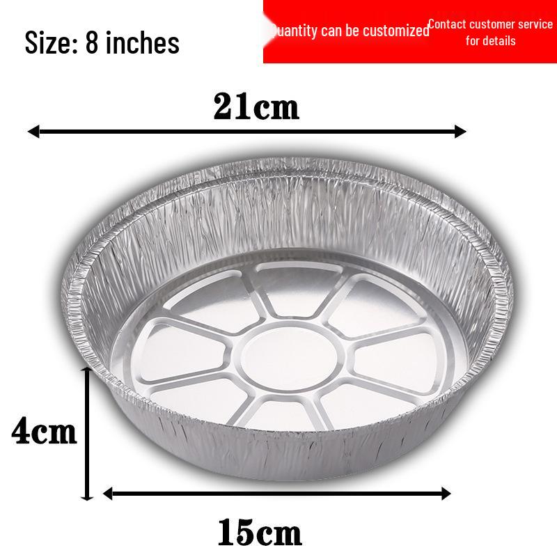 Quadratische, verdickte Lebensmittelechte Alufolienpfanne zum Backen und Grillen - Einweg-Aluminiumfolienbox